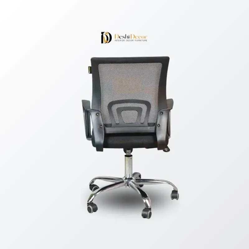 Mesh Executive Chair with SS Base (lumbar support and chromebase)