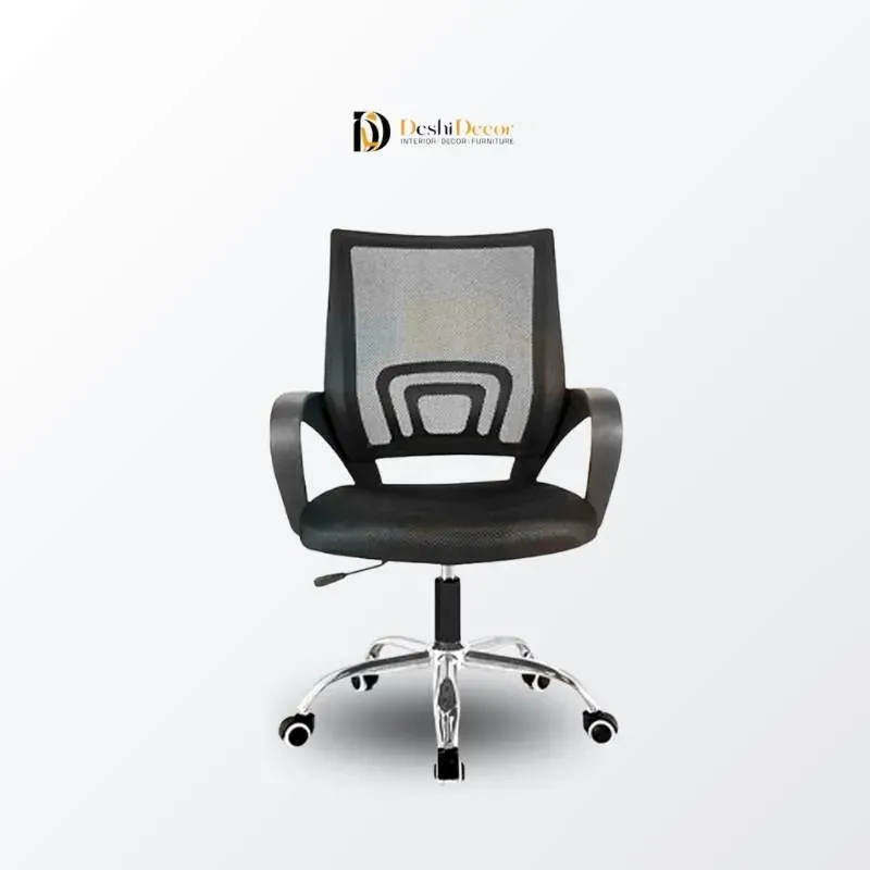 Mesh Executive Chair with SS Base (lumbar support and chromebase)