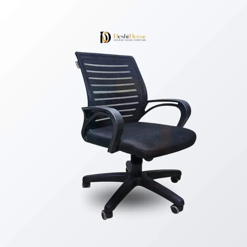 Breathable Mesh Executive Chair (side facing view)