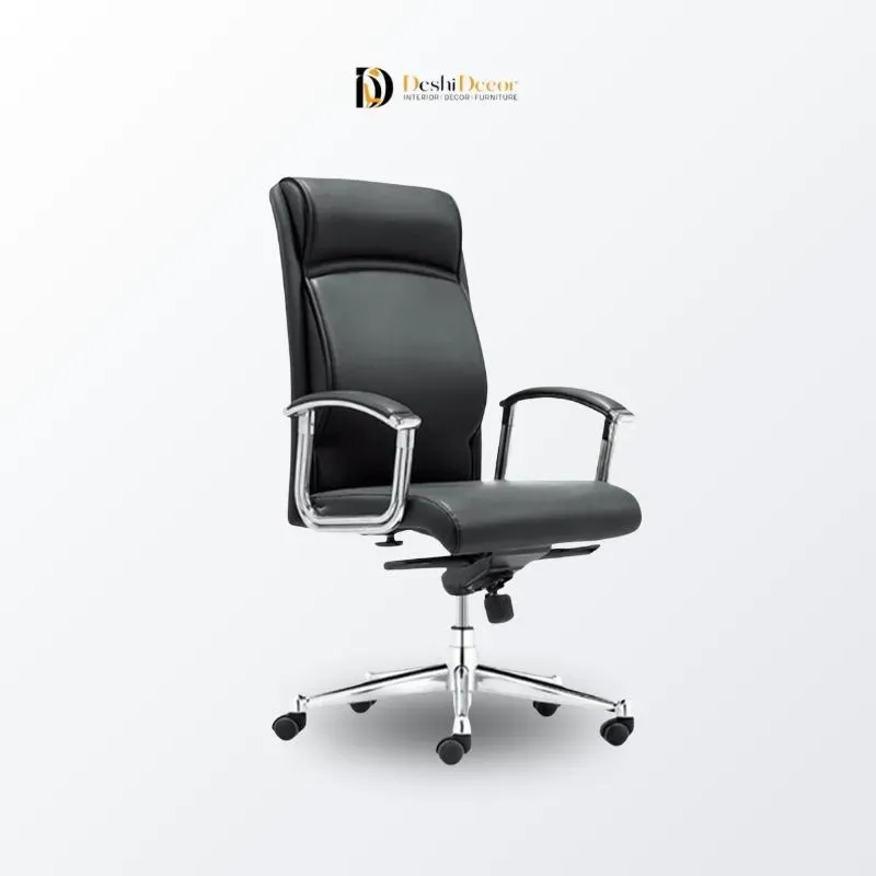 High-Back Leather Executive Boss Chair
