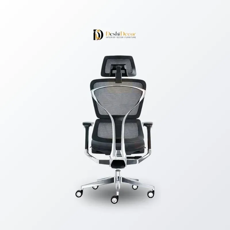 Stylish Ergonomic Mesh Boss Chair (components)