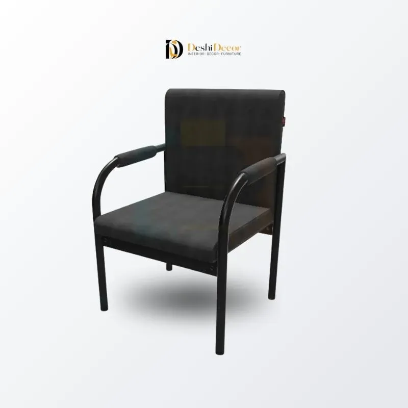 Otobi Style Metal Frame Visitor Chair (left side view)