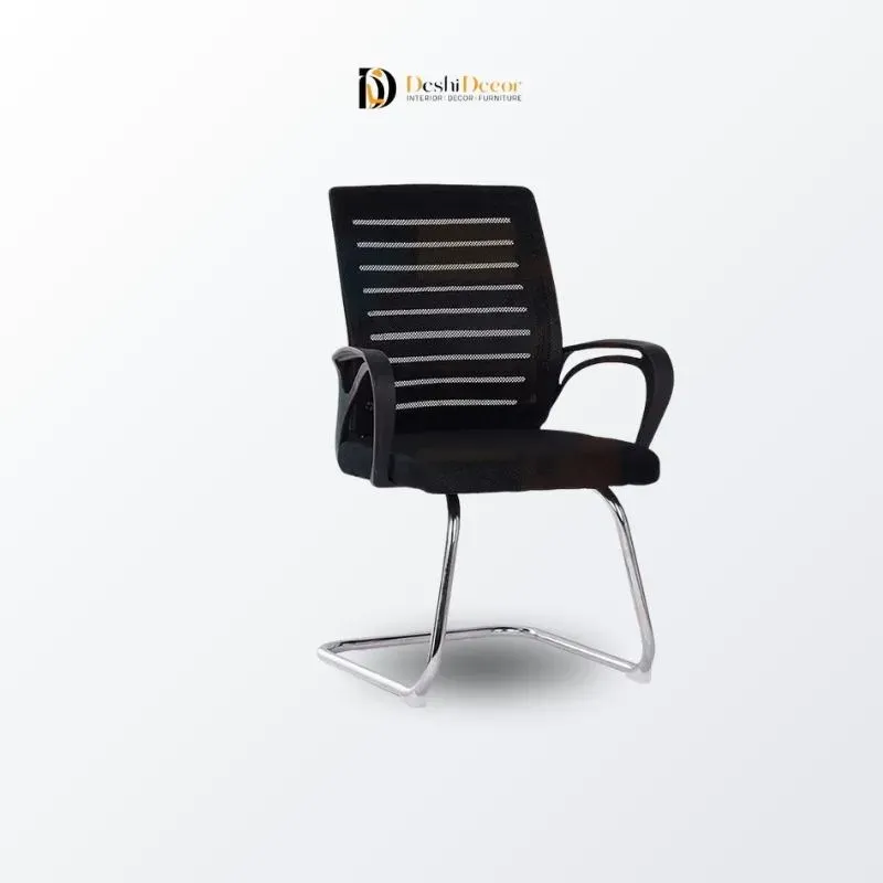 Mesh Back Office Visitor Chair red