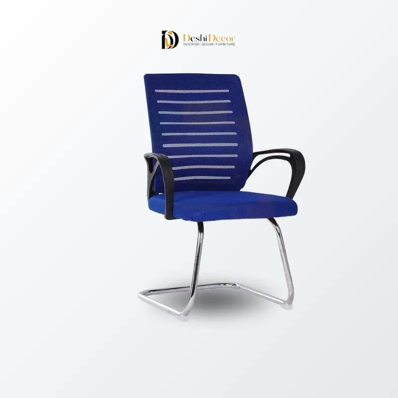Mesh Back Office Visitor Chair red